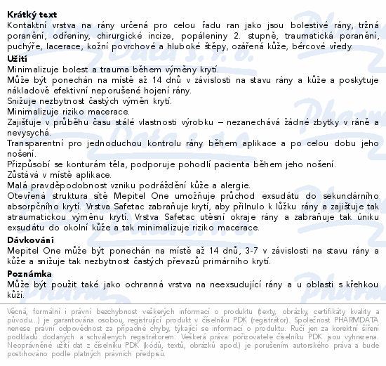 Mepitel One silikonové krytí 6x7cm 5ks