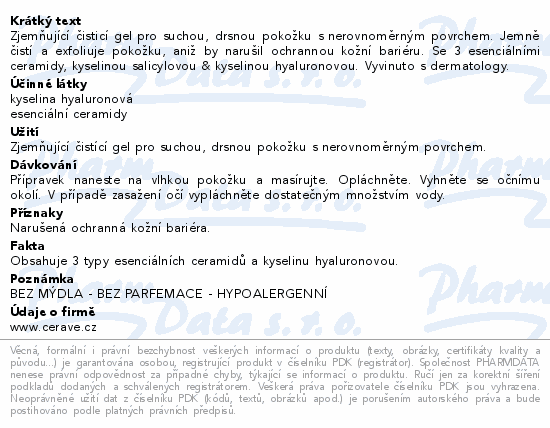 CeraVe SA zjemňující čisticí gel 473ml