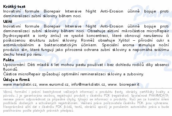 Biorepair Advanced Intensive Night zub.pasta 75ml