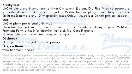 MoliCare Form premium Inkont.vlož.plena 6 kap.32ks