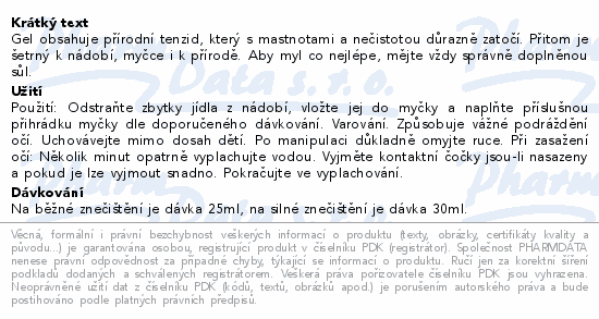 JELEN gel do myčky 1.35L