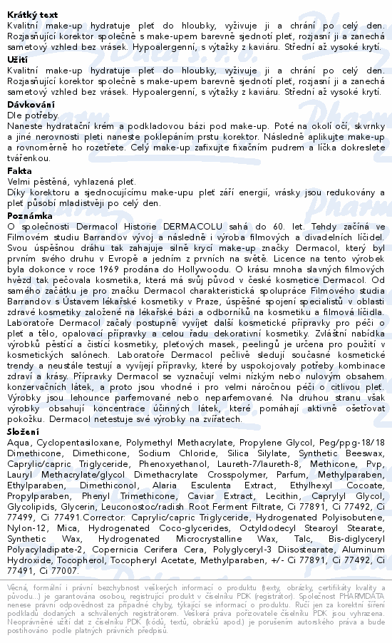 Dermacol Caviar long stay make-up&corr.Fair 2 30ml