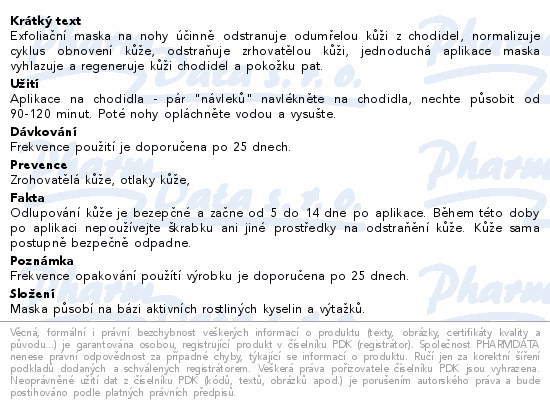 Lbiotica Exfoliační maska na chodidla 1pár