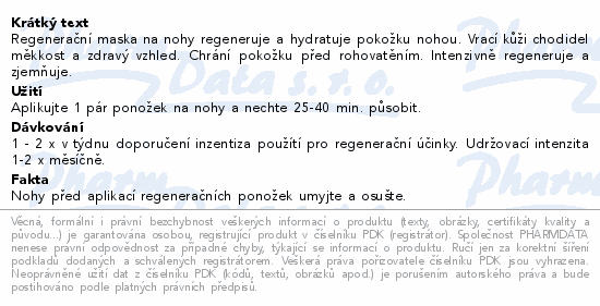 Lbiotica Regenerační maska na chodidla 1pár