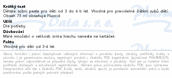 Mr.White Dětská zubní pasta MINIONS 75ml