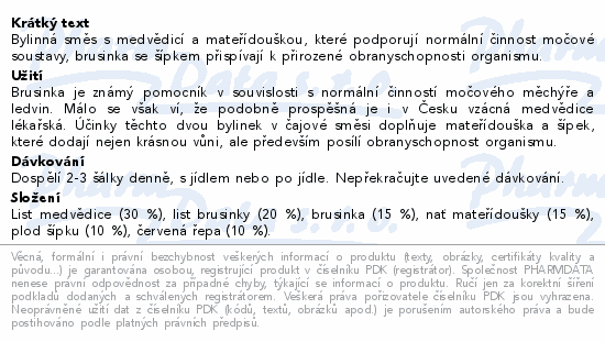 LEROS Urologický s brusinkou čaj 20x1.5g