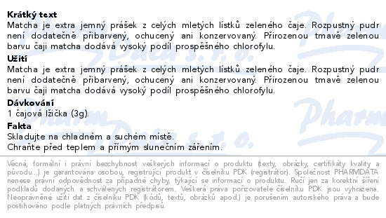 Blendea Citrus Matcha BIO 90g