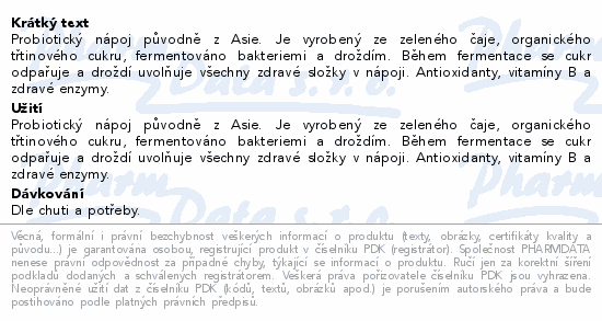 The Gutsy Captain Kombucha original BIO 400ml zero