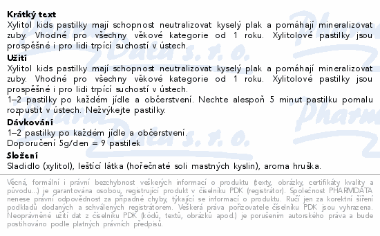 Xylitol Kids 100% xylitolové pastilky 90ks