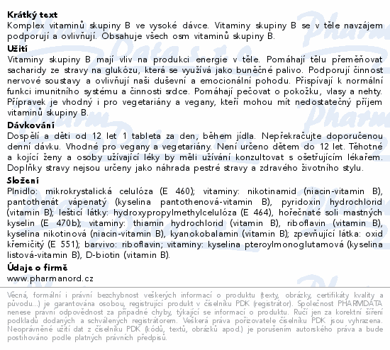 Pharma Nord Bioaktivní B-complex tbl.60