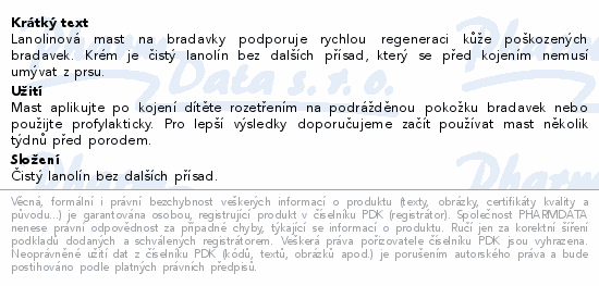 Canpol babies Lanolinová mast na bradavky 7g