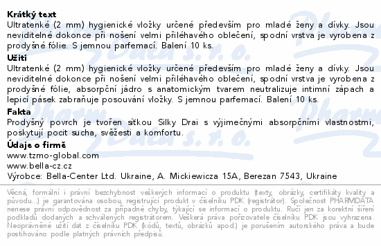 Bella for teens hygieni.vložky Energy normal 10ks