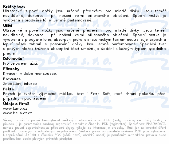 Bella for teens Panty slipové vložky Relax 20ks