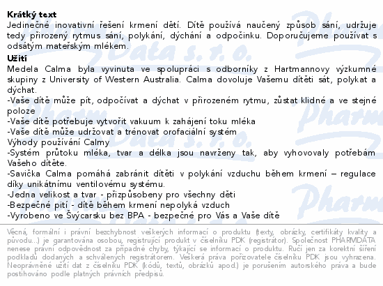 Medela Calma systém krmení