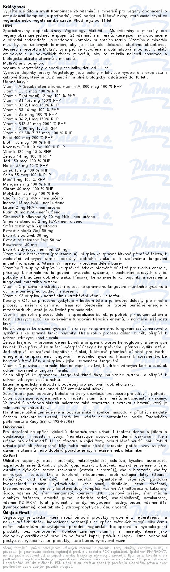 Vegetology MultiVit tbl.60