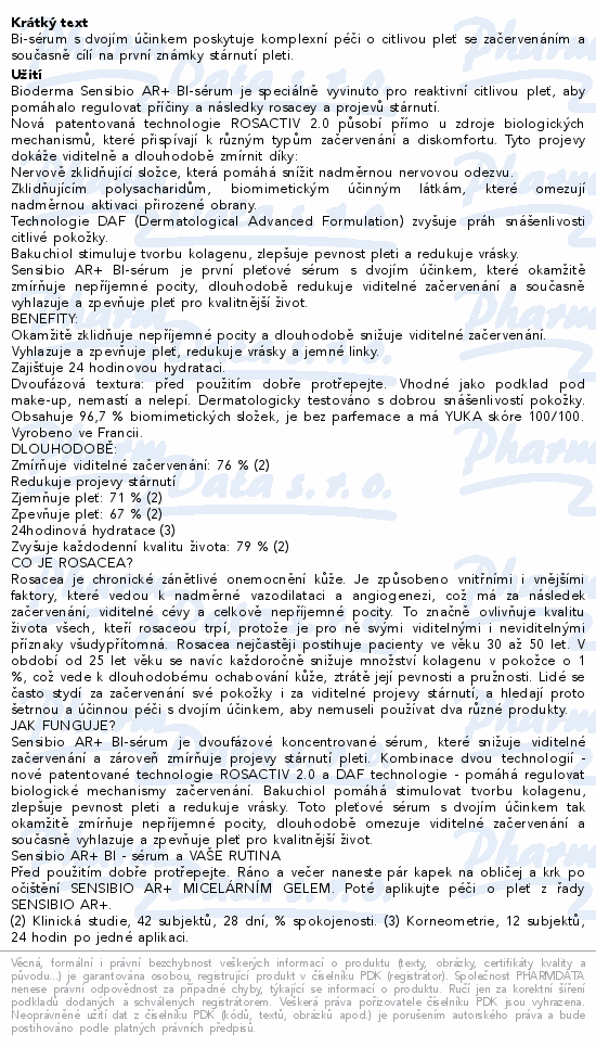 BIODERMA Sensibio AR+ bi-sérum 30ml