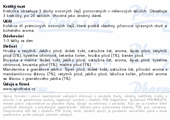 Apotheke Ovocné čaje mix 3x20sáčků
