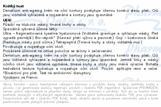 SVR Densitium Contour Krém na oční kontury 15ml