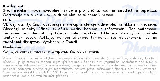 SVR Sensifine Ar Eau Micellaire Micel.voda 400ml