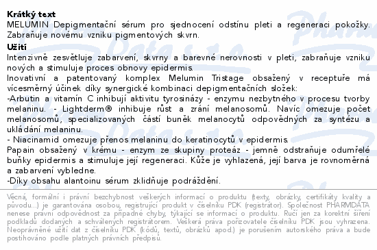 DERMEDIC MELUMIN Anti-Ageing Depigmen.sérum 30ml