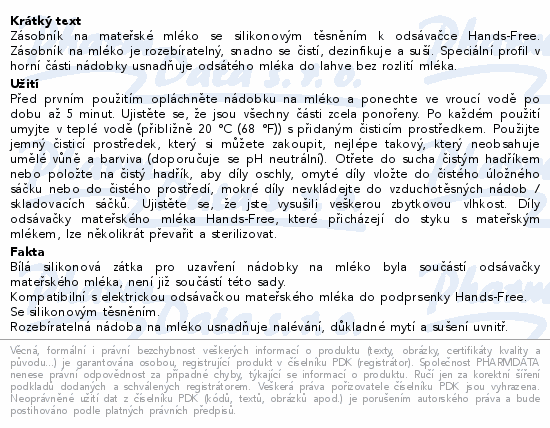 Canpol babies Zásobník na mléko k Hands-Free