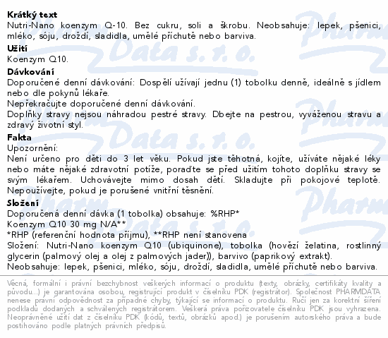 Solgar Nutri-Nano Koenzym Q-10 cps.50