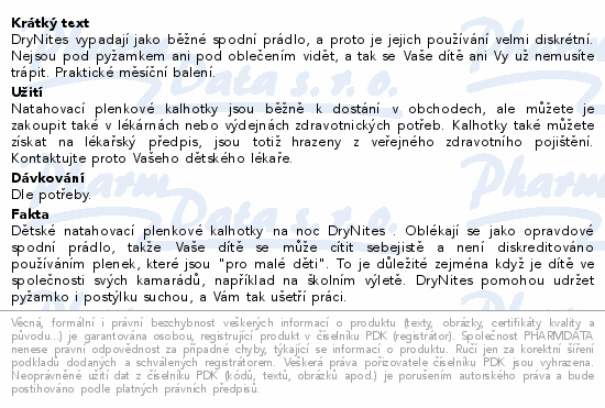 DryNites natah.kalh.chl.JUM 13+let/48-60kg/3x11ks