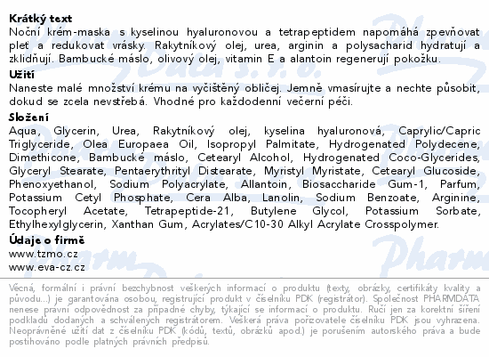 Eva Dermo noční krém-maska proti vráskám 50ml