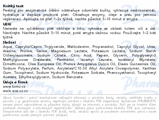 Eva Dermo koncentrovaný enzymatický peeling 50ml