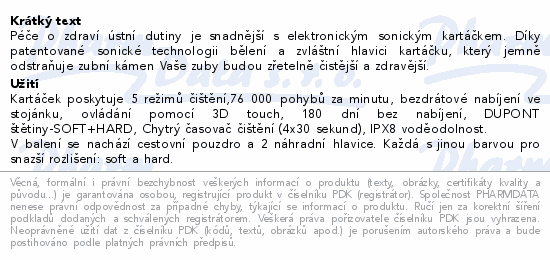 SimplyMed Sonický zubní kartáček DT1013B zlatý