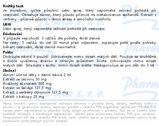 3Chénes Vagaline NAUSEA ústní sprej 25ml