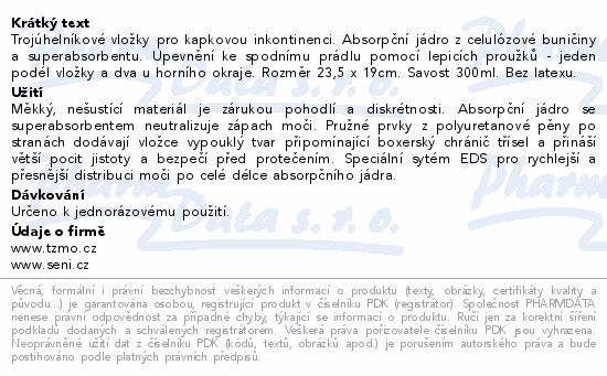 Seni Man Normal inkon.vložky Level 2 1+1 2x15ks