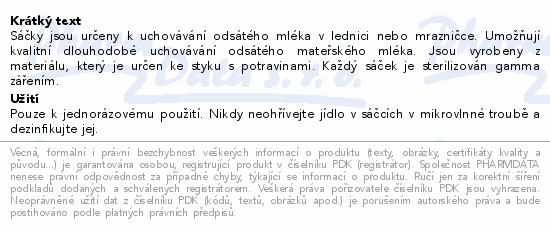Canpol babies Sáčky k uchov. odsátého mléka 20+5ks