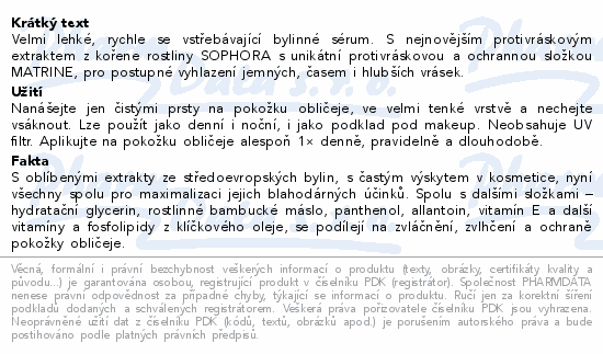 BIO BIONE Bylinný elixír pleťové sérum 40ml