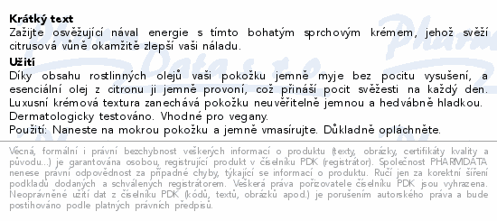 WELEDA REFRESH Citrusový sprchový krém 400ml