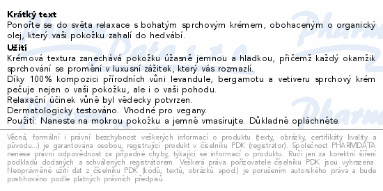 WELEDA RELAX Levandulový sprchový krém 400ml