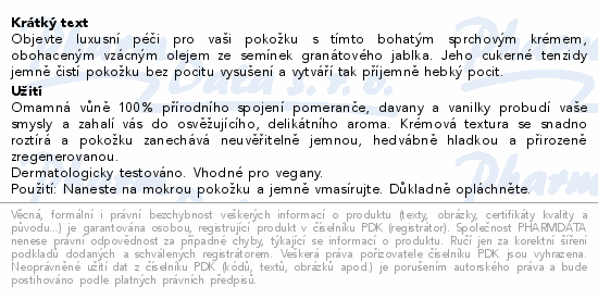 WELEDA INSPIRE Granátový sprchový krém 400ml