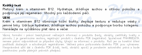 Australian Bodycare B12 face creme 50ml