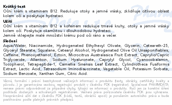 Australian Bodycare B12 eye cream 15ml