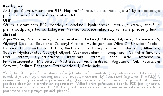 Australian Bodycare B12 anti-age serum 30ml