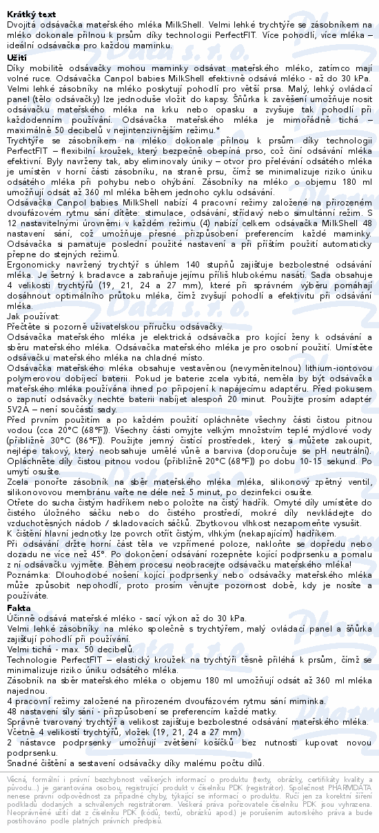 Canpol babies Dvojitá mateřského mléka MilkShell