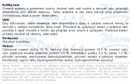EMCO Sušenky&Protein čokoláda 60g