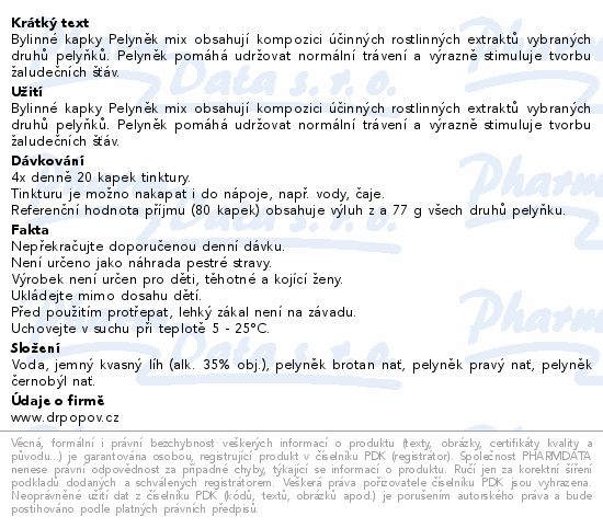 Dr.Popov Kapky bylinné Pelyněk mix 50ml