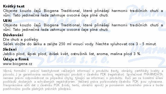 Biogena Malina 20x2g