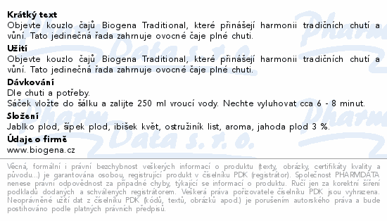 Biogena Jahoda 20x2g