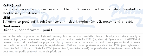 Stříkačka výplachová 100ml Steriwund