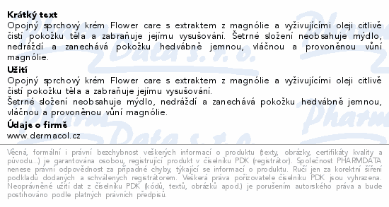 Dermacol Magnolia sprchový krém 200ml