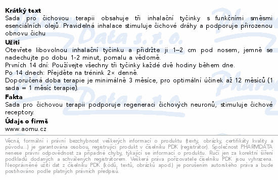 AOMU Sada pro čichovou terapii unikátní směsi 3ks