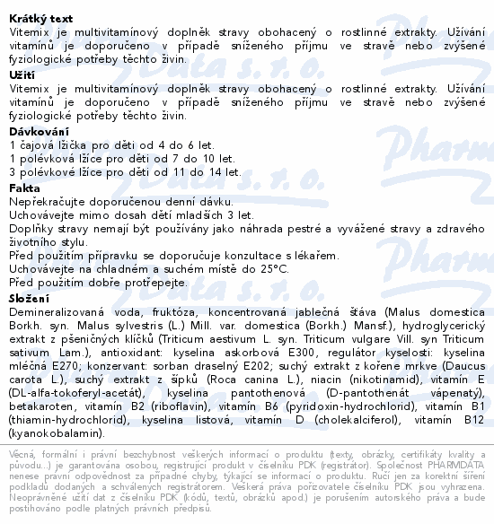 Vitemix 200ml Pharmalife