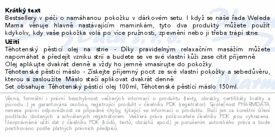 WELEDA Anti stretchmark set